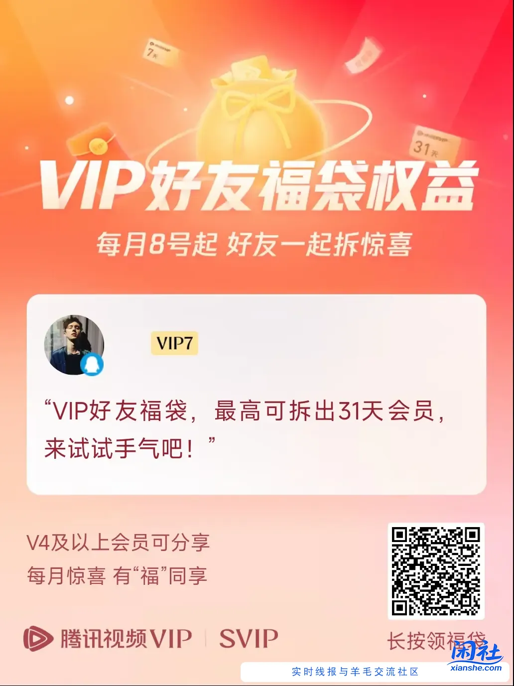 腾讯视频vip红包