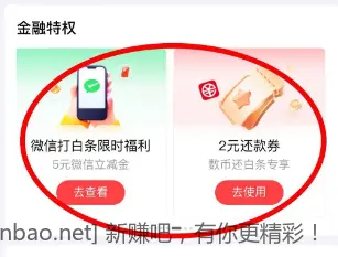 京东金融白条还款券