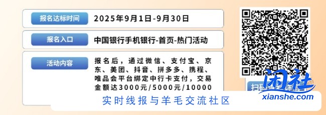 中国银行每月活动