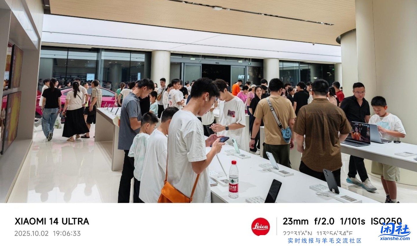 小米线下门店的人流量不亚于苹果