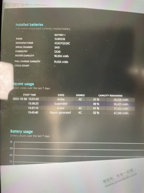 求助：买了华硕笔记本，查了电池报告等，还是不懂是不是新机 有果