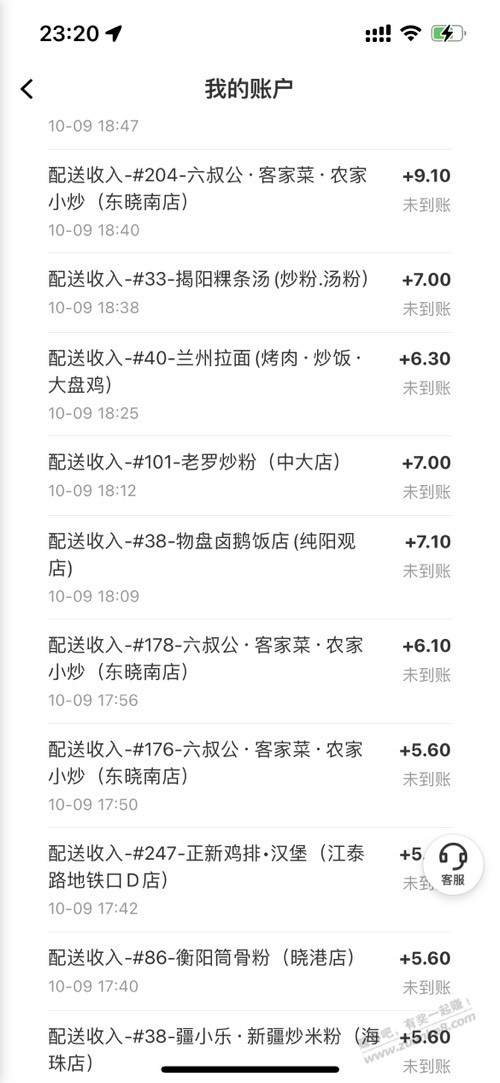 收假了。送外卖都没单了