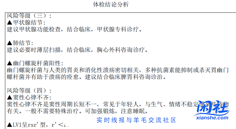 体检结论汇总 兄弟们我是不是快死了