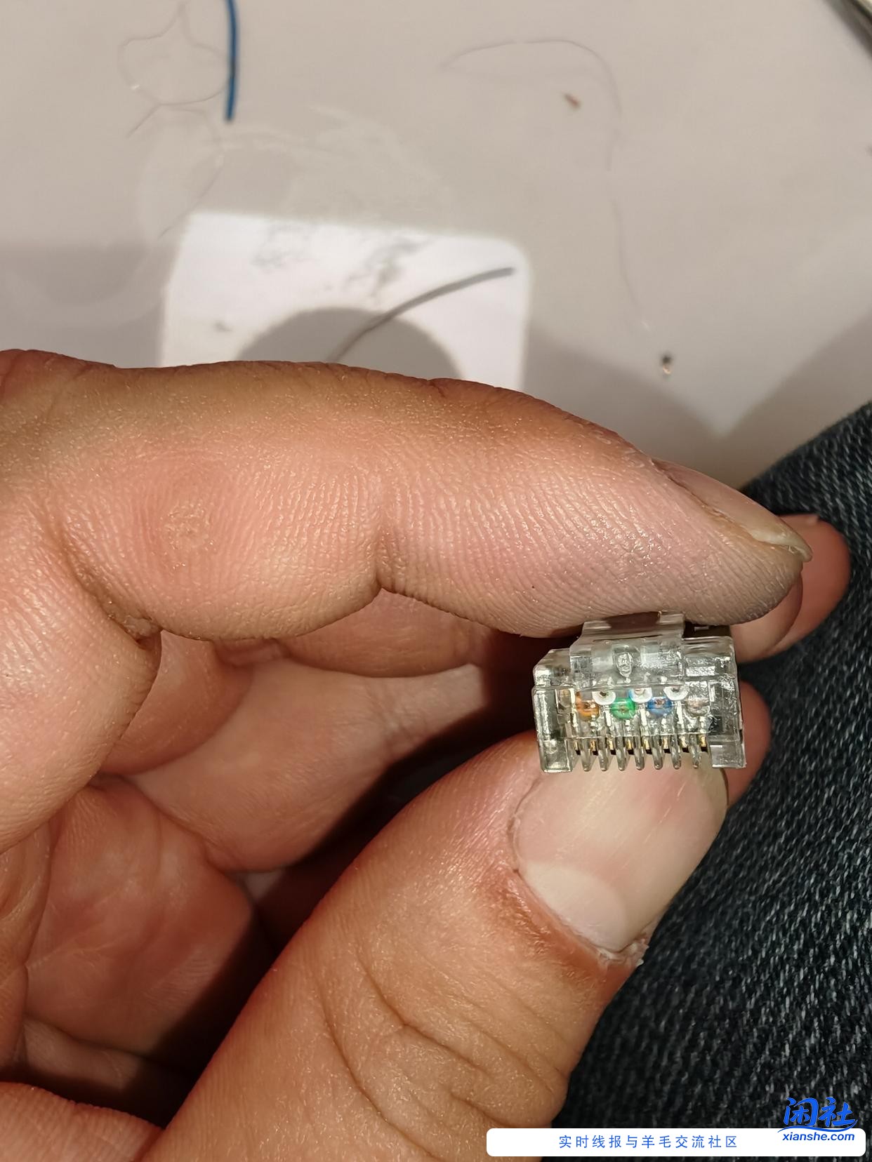 老哥们求助，这样接网线有问题吗