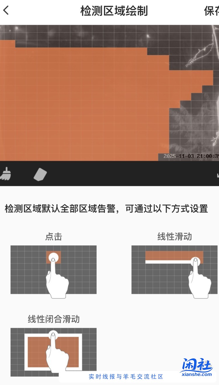 谁知道萤石摄像头的绘制区域是什么？